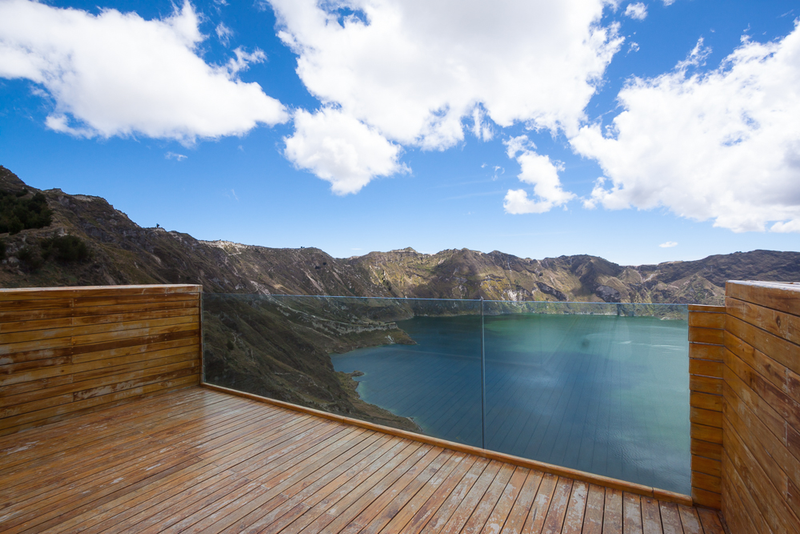 Illustration for article titled This High-Altitude Overlook Perfectly Frames a Volcano